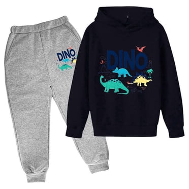 PMVFHDE Boys School Outfits Autumn And Winter Children's Hoodie Pullover Set Popular Printed Hoodie Set On Underwear Casual Cute Printed Long Sleeve Light Pink,13-14 Years