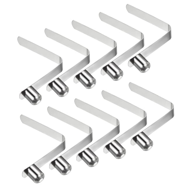 Unique Bargains 12x9.5mm Kayak Paddle Snaps, Hollow Button Single Pin Lock Tube Spring Clips for Tent Pole, 10 Pack