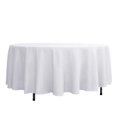 thumbnail image 1 of LNGOOR 108” Wholesale Round Tablecloth Polyester Round Table Linens For Wedding Party Banquet Restaurant -  WHITE, 1 of 11