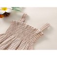 thumbnail image 4 of Baby Girls 2Pcs Summer Outfits  Sleeveless Frill Smocked Strap Romper with Headband Set, 4 of 7