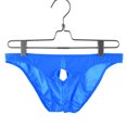 thumbnail image 3 of EOYWHK Ice Silk Underwear for Men Soft Stretch Brief Open Crochet Garters Low Rise Seamless Underwear with Pouch, 3 of 3