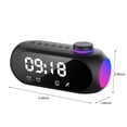 thumbnail image 3 of XWSHYW Speakers Bluetooth Wireless Bluetooth Speaker Bluetooth 5.0 Portable Heavy Bass Hifi Sound Quality Stereo Surround Sound Built-In Led Color Lights Alarm Clock Function Fm Radio Function, 3 of 7