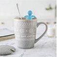 thumbnail image 3 of Tea Infuser for Loose Leaf Tea Cute Tea Strainer Ball Stainless Steel Extra Fine Mesh Tea Steeper Filter for Cup Mug Silicone Handle（Sky Blue）, 3 of 6