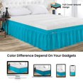 thumbnail image 2 of SGI Bedding 10 Inch Wrap Around Bed Skirt | Microfiber Bed Skirt | Fade Resistant, Wrinkle Free, Anti-static, Decorative, Extra Storage Space, Clutter-Free | Full, Turquoise Blue, 2 of 6