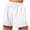 White, variant on hotojiny Women's Sweat Shorts Casual Solid Color High Waisted Wide Leg Summer Workout Lounge Shorts with Pockets