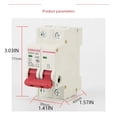 thumbnail image 4 of 230V Remplacement de Disjoncteur de Maison Hôtel Protection de Circuit de Chambre Interrupteur à Poignée Unique Composant de Contrôleur d'Alimentation Accessoires 63A, 4 of 9