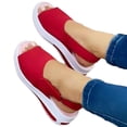 thumbnail image 5 of LSLJS Sandales à Plateforme pour Femmes en Suède à Bout Ouvert Style Décontracté Mode d'Été, 5 of 5