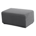 thumbnail image 2 of Stretch Ottoman Cover Ottoman Slipcovers Rectangle Foot Stool Covers Ottoman Foot Rest Cover Jacquard Fabric with Elastic Bottom Washable - , 83 to 116cm 14, 2 of 8