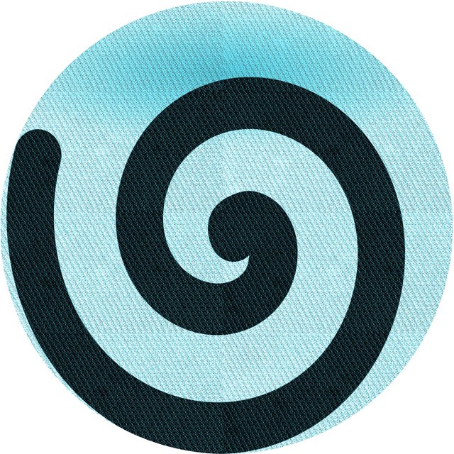 Ahgly Company Tapis d'Intérieur Ronds Lavables à la Machine, Style Transitionnel, Bleu Geai Bleu, Tapis de Zone, 3 Pieds Rond