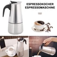 thumbnail image 1 of Stainless Steel Espresso Stove Top Coffee Maker kettle percolator pot Italian Percolator Pot, 1 of 9