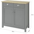 thumbnail image 3 of SoBuy FSB25-HG,Kitchen Dining Room Living Room Storage Cabinet Cupboard Sideboard, Grey, 3 of 6