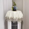 thumbnail image 1 of CHOK Lace Jacquard Tablecloth Macrame Round Doily Table Topper Decoration Cover for Home Dresser Scarf and Table Centerpiece, 1 of 2
