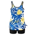 thumbnail image 4 of UPPADA Two Piece Tankini Swimsuits for Women High Waisted 2 Piece Bathing Suits Floral Print Tankini Set Tummy Control Modest Swimwear for Holiday Plus Size 2 Piece Swimsuit Multicolor,S, 4 of 6