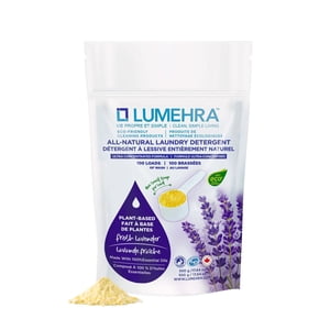 Lumehra Poudre de lavande naturelle Détergent 100 Lave-linge 500 g