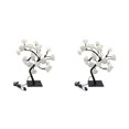 thumbnail image 3 of Ruiboury Color Changing Rose Lamp 鈥?Lighted Remote Control Gift For Any Occasion Wide Application Artificial Bonsai Tree Lights white black rod 2Set, 3 of 6