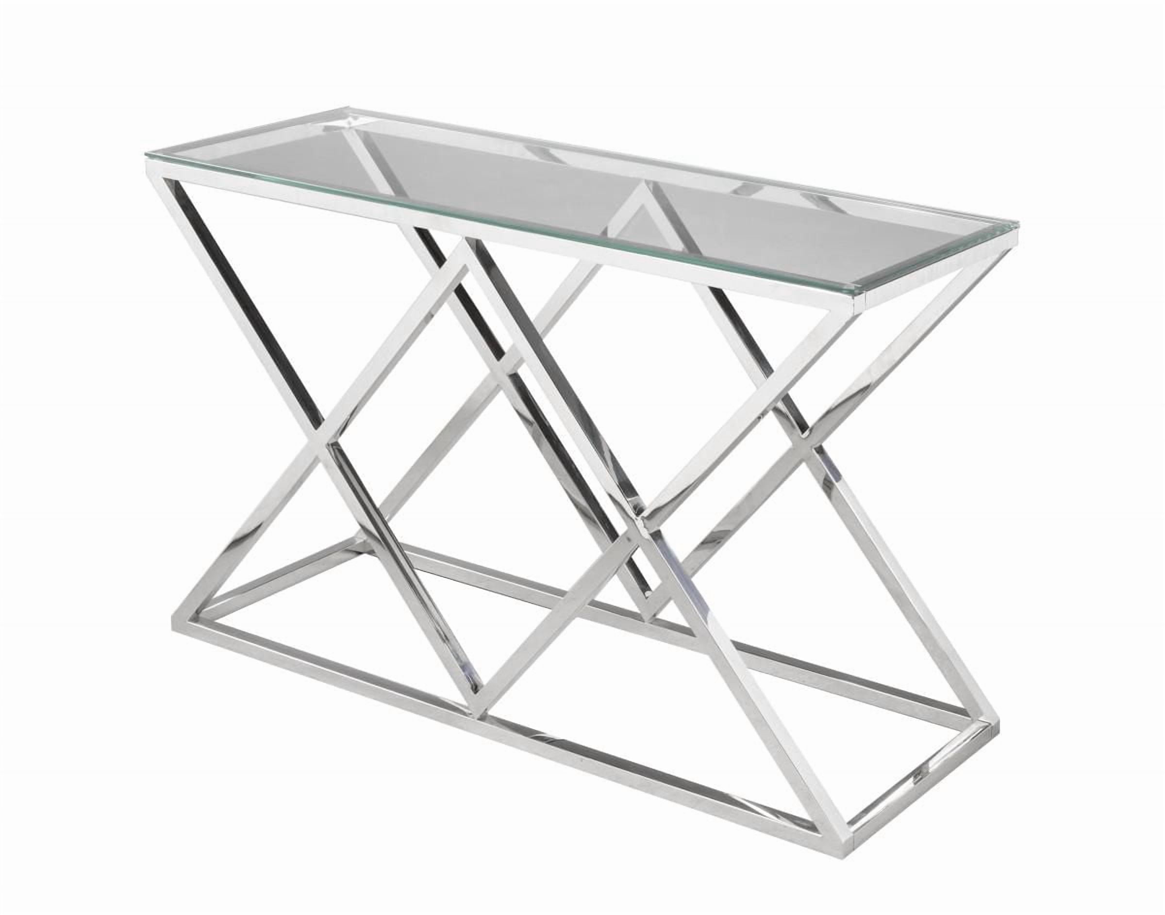 Yalda Sofa Table, Silver