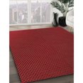 thumbnail image 3 of Ahgly Company Tapis Rond Lavable en Machine Intérieur Transitionnel Rouge Nuit, 8 Pieds Rond, 3 of 7