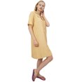 thumbnail image 2 of Bimba Chemise de Nuit Pêche à Col Cranté pour Femme avec Poches Robe-8, 2 of 6