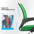 thumbnail image 4 of NiamVelo Mesh Office Chair Height Adjustable Ergonomic Computer Desk Chair Armrest Task Chair with Wheels for Adults, Green, 4 of 7
