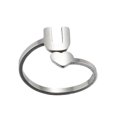 thumbnail image 1 of Daisyyozoid Bagues d'Ouverture en Gros Mode 26 Lettres Anglaises en Acier Inoxydable Filles Amour Bijoux Rétro, 1 of 1