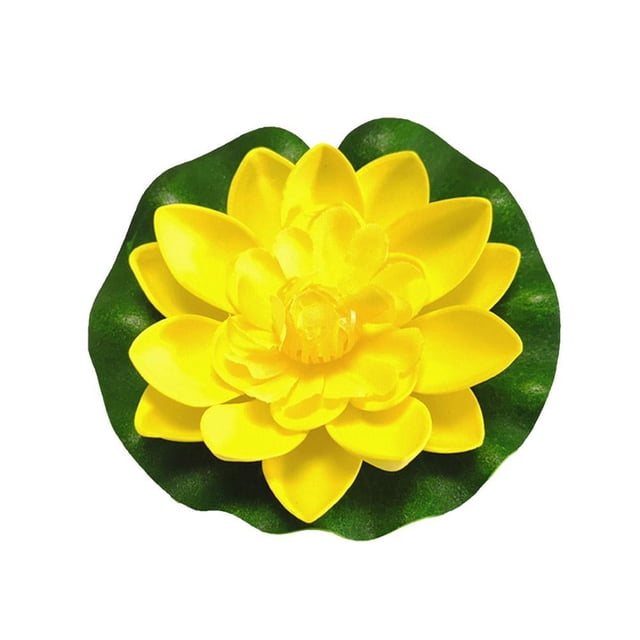 1x Artificial Fake LotusLeaf Water Lily Floating Leaves Garden Pool Decor B5N3