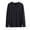 Black, variant on hotojiny Mens Cotton Henley Shirt Fall Warm Basic Base Layer Soft Comfy Solid Color Button Long Sleeve T Shirt