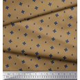 thumbnail image 2 of Soimoi Brown Rayon Fabric Geometric Plus Sign & Jamdani Print Fabric by Yard 42 Inch Wide, 2 of 2