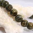 thumbnail image 2 of Bracelet Extensible Unisexe en Perles Rondes de 8 mm en Jaspe Camouflage Naturel, 7 Pouces, 2 of 2
