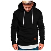 Kcodviy Mens Casual Hoodie Splicing Sweatshirts for Men Hoodie Large Size Sweater Men Hoodies Pullover Heated Hoodie Heavy Blend Hoodie Rams Hoodies for Men