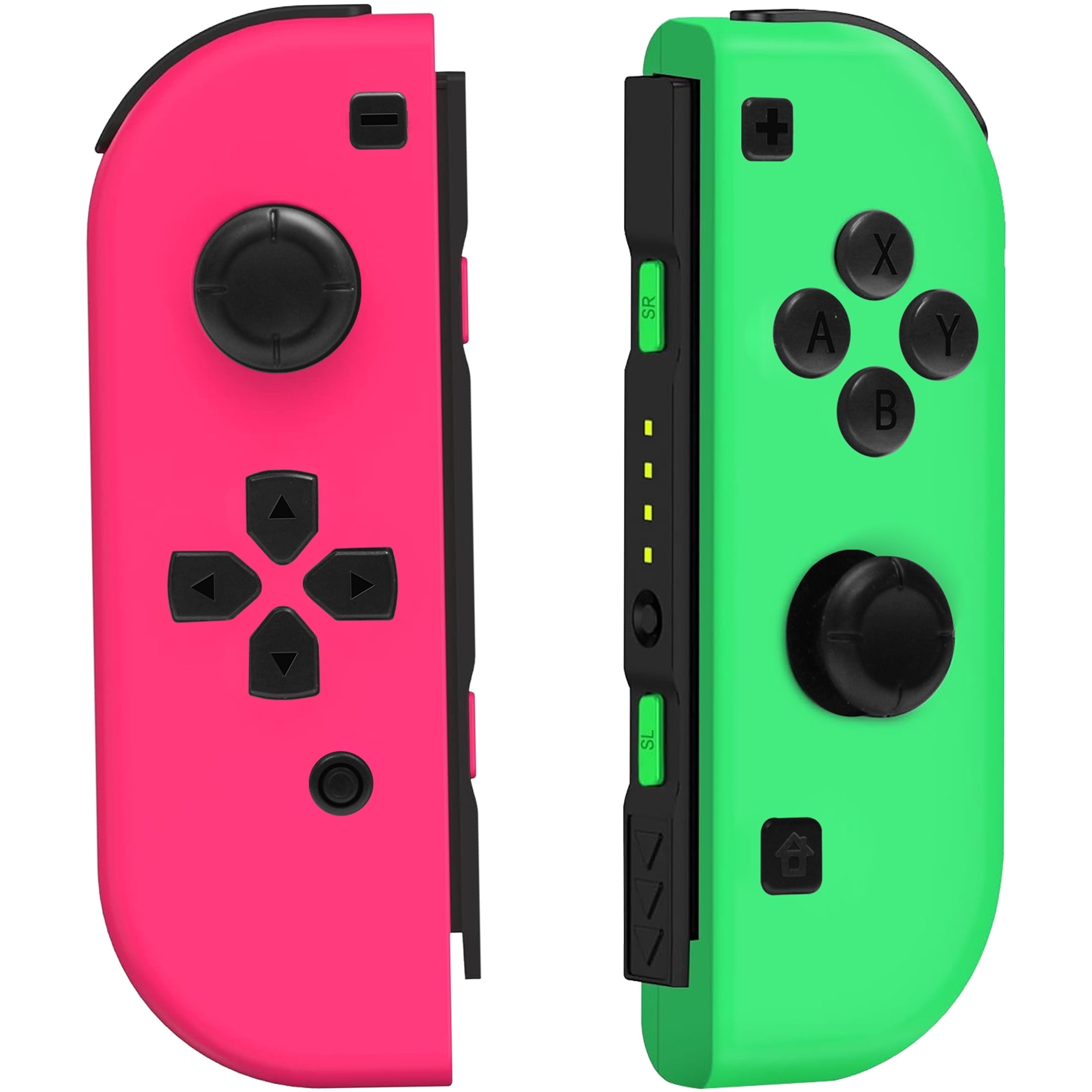 Switch Controller for Nintendo Switch, Switch Remote Control supports Dual Vibration/Motion Control/Screenshot/Wake-up (Pink and Green)