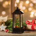thumbnail image 3 of Lighted Christmas Snow Globe Lantern Table Centerpiece for Shelf Office Desk Xmas Tree, 3 of 7