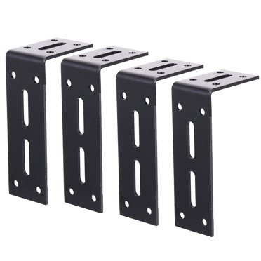 MasteelfCA 4 Pcs Support en L pour Étagères en Bois