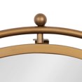thumbnail image 3 of Kate and Laurel Baron Modern Pivot Mirror, 21 Inch Diameter, Gold, Decorative Adjustable Wall Mirror, 3 of 7