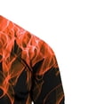 thumbnail image 4 of XZNGL Flame Print Round Neck Long Sleeve Mens Tshirt, 4 of 9