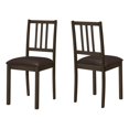thumbnail image 1 of Monarch Specialties Dining Chair, Set Of 2, Side, Upholstered, Kitchen, Dining Room, Pu Leather Look, Wood Legs, Brown, Transitional, 1 of 4