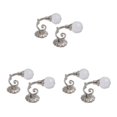 thumbnail image 1 of maskred Add Touch Of Elegance Decorative Curtain Drapery Holdbacks Easy Installation silver 3Set, 1 of 6