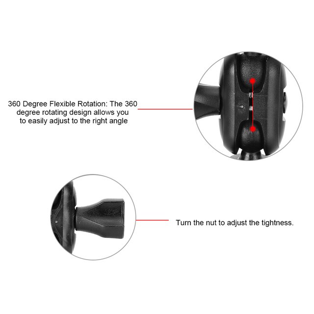 Mirror Mount Bracket, Universal Rearview Mirror Mount Stand, ABS for Smart Phone, GPS Navigation, Fork Head
