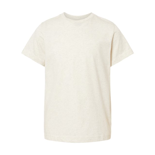 Youth Fine Jersey Tee, XS, Natural Heather