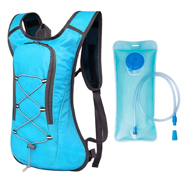 Sac à Dos Ultraléger Respirant pour Vélo, Sport Extérieur, Cyclisme, Camping, Randonnée, Course, Sac d'Hydratation avec Poche à Eau de 2L