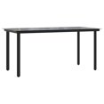thumbnail image 2 of vidaXL 7 Piece Garden Dining Set Black Steel and Textilene, 2 of 5
