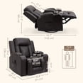 thumbnail image 3 of HOMCOM Fauteuil Inclinable de Salon avec Massage par Vibration à 8 Points, 3 of 10