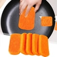 thumbnail image 1 of HANXIULIN Kitchen Cleaning Scrubber Sponge Scouring Pads Non-Scratch Dish Cleaning Orange 5pcs, 1 of 9