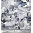 thumbnail image 1 of Soimoi Georgette Viscose Fabric Dot & Butterfly Printed Craft Fabric by The Yard 42 Inch Wide, 1 of 3