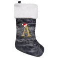 thumbnail image 1 of SUTENGDA 20 Inches Monogram Christmas Stockings Red Velvet with White Super Soft Plush Cuff Embroidered Xmas Stockings Classic Personalized Stocking Decorations for Family Holiday Season, 1 of 5