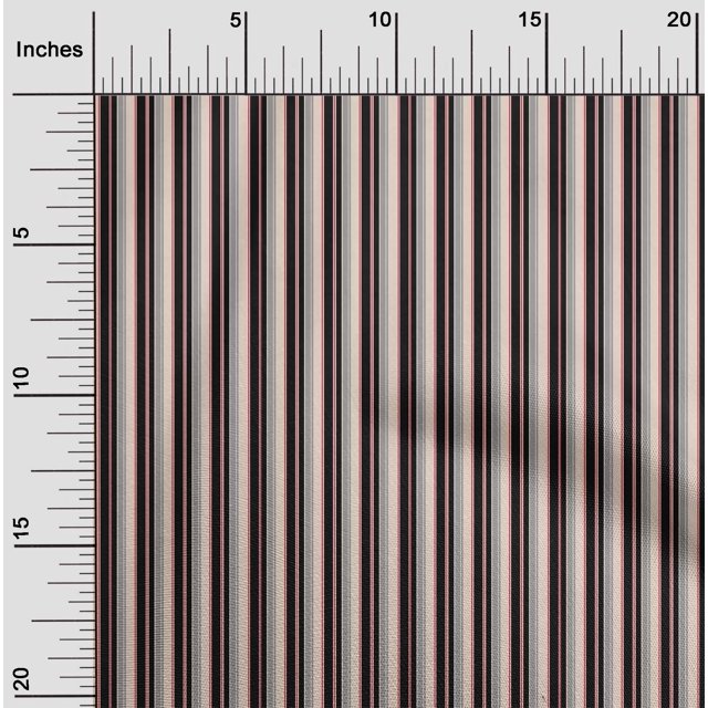 oneOone Polyester Lycra Ivory Fabric Stripes Craft Projects Decor Fabric Printed By The Yard 56 Inch Wide