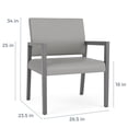 thumbnail image 3 of Pemberly Row Chaise Grand pour Invités pour Réception d'Attente, Cadre en Bois, Bleu, 3 of 5