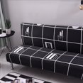 thumbnail image 3 of CHOK 2024 Futon Slipcover Armless Sofa Covers Stretch Sofa Bed Slipcover Protector Elastic (Light Gray Animal), 3 of 8