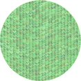 thumbnail image 1 of Ahgly Company Tapis Rond Lavable en Machine Intérieur Transitionnel Vert, 7 Pieds Rond, 1 of 7