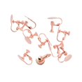 thumbnail image 2 of Abbracc 10 Pcs Clips de Boucles d'Oreilles à Coller Sans Perçage 12mm Or Rose, 2 of 7