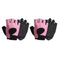 thumbnail image 1 of Wweixi 1 Pair Sports Gloves Portable Outdoor Cycling Breathable Shock Absorption Mitts Elastic Nonslip Riding Protection Mittens Pink L 2PCS, 1 of 6